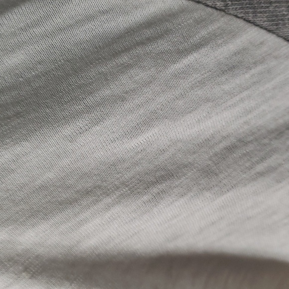 C & C California. Gray & White Sweatshirt Dress; Drop Drawstring Waist.  Size S - Picture 7 of 14